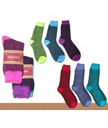 Ladies Trendy Warm All Weather Socks (6 Pair) Top Quality Beautiful Asso... - $244.42 MXN