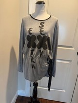 Moschino Cheap and Chic Cotton Blend Gray Tunic SZ 8 Made in Portugal EUC - $78.21