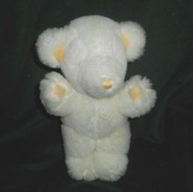 9&quot; Vintage 1979 Gund Stitch Baby Rattle Teddy Bear Peach Stuffed Animal Plush - £36.63 GBP