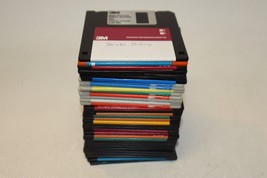 Lot of 38 Floppy Diskettes 3.5&quot; 1.44 MB Untested Sold as Blanks May Have Data - £11.03 GBP