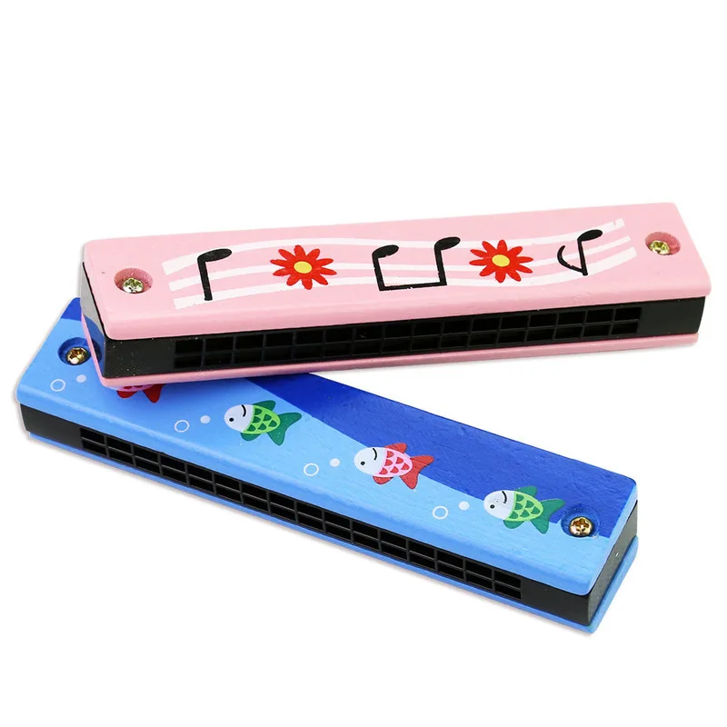 Play 16-hole Cute Harmonica Musical Instrument Montessori Benefit Alectual Play  - £17.24 GBP