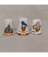 Walt Disney World Thimbles 3 Tinker Bell Donald Duck Dopey - £12.75 GBP