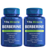 2 Berberine Supplement 1200mg - Pure Berberine HCL Organic 97% Tested Super - $54.75 CAD