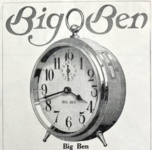 Big Ben Alarm Clocks 1916 Advertisement The Biggest Thing Timekeepers DWII10 - £15.94 GBP