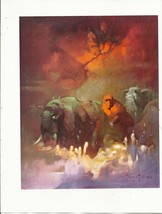vintage Frank Frazetta 11&quot; x 9&quot; Book Plate Print- Downward to the Earth - £5.59 GBP