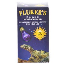 Flukers Black Nightlight Incandescent Bulb 75 Watt - £24.09 GBP