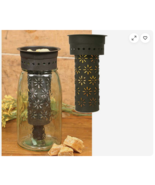 Tin Punched Pinwheels Quart Mason Jar Wax Warmer Kit - $48.45