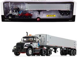 Mack Granite MP Tandem-Axle Day Cab with East Genesis End Dump Trailer Black and - £123.06 GBP