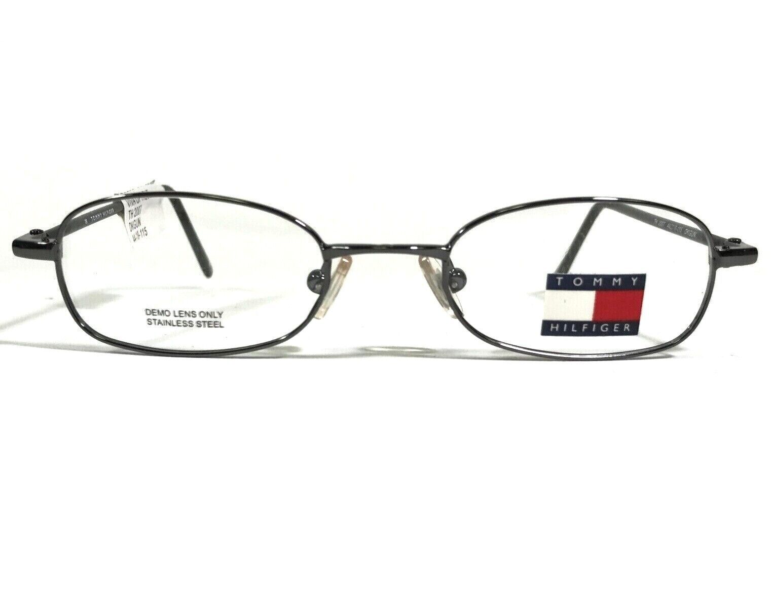 Primary image for Tommy Hilfiger TH 2007 DKGUN Kids Eyeglasses Frames Black Grey Round 44-18-115