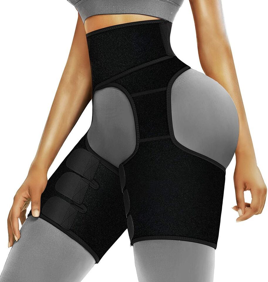 Primary image for Waist and Thigh Trainer Butt Lifter Neoprene Hip Raise Thigh (Black,Size:XL)