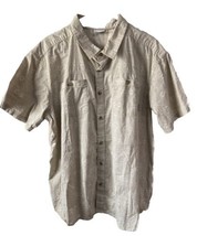Columbia Shirt Hawaiian Style Men Size XL Short Sleeve Aztec Design Orange/Tan - £14.61 GBP