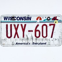  United States Wisconsin Dairyland Passenger License Plate UXY-607 - £12.46 GBP