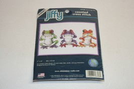 2006 Dimensions #16758 Tree Frog Trio 5&quot; x 7&quot; Counted Cross Stitch NOS - $6.92