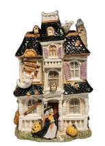 Fitz and Floyd Halloween Harvest Hooty Haunted House Cookie Jar w/Lid VT... - $6,444.36 MXN