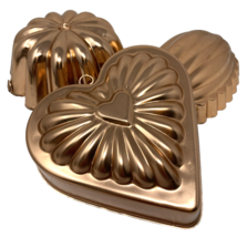 Vintage Copper Molds Set of 3 - $33.10 CAD