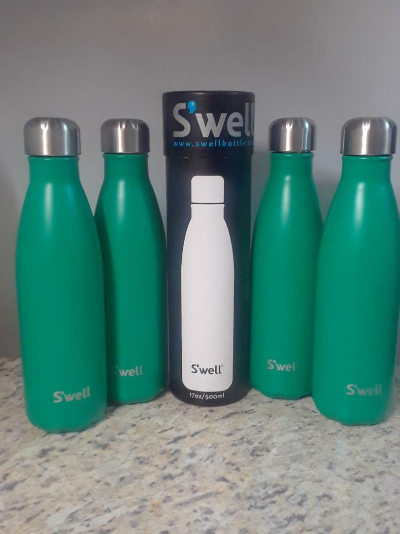 Swell Airtight Stainless Steel Water Bottle 503ml EUCALYPTUS LOT OF 4 - £57.23 GBP