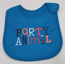 Carter&#39;s Birthday Bib for Boys Terry Cloth Party Animal One Size - $7.50