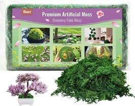 Riare 21 Oz Artificial Fake Moss For Fake Plants Indoor- Premium Fake Moss For - £30.79 GBP