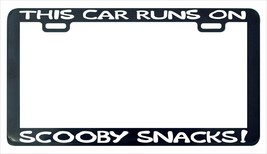 This car runs on Scooby Snacks Doo license plate frame holder tag - £5.53 GBP