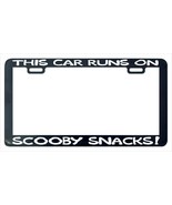 This car runs on Scooby Snacks Doo license plate frame holder tag - $9.57 CAD
