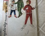 Vintage Simplicity 4636 Child&#39;s Size 6 Hooded Jacket/Pants sewing patter... - $24.73