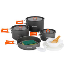 Odoland 15pcs Camping Cookware Non-Stick Lightweight Camping Pots and Pa... - $2,079.35 MXN