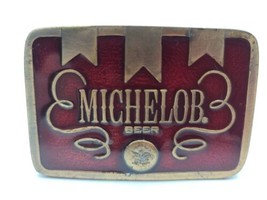 Vintage Michelob Beer, ANHEUSER-BUSCH Belt Buckle - £13.17 GBP