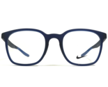 Nike Eyeglasses Frames 7115 416 Clear Matte Blue Square Swoosh Logo 51-2... - $55.88