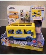 Bluey&#39;s School Bus &amp; Bingo&#39;s Ice Cream Cart~3 figures 2 toy packages~NEW... - £27.17 GBP