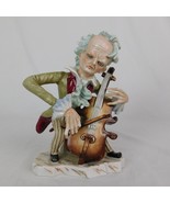 Vtg Cello Player Figurine Man Playing Instrument Lipper &amp; Mann Cellist M... - £49.45 GBP