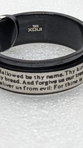 Inox Jewelry Mens Black Stainless Steel Lord&#39;s Prayer Spinner Ring Size 12 New - £9.49 GBP