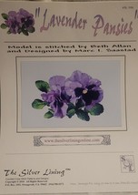 The Silver Lining - &quot;Lavender Pansies&quot; #SL 220 - Marc I. Saastad, Designer - £11.17 GBP