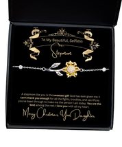 Unique Mom Mommy Mother Mum Stepmom Christmas Xmas Gifts- Sunflower Bracelet wit - £40.15 GBP