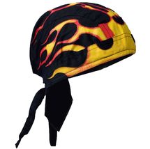 Biker Tribal Flames Head WRAP/Skull Cap - £9.48 GBP