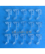 15 pcs 1 Inch Single Slat Clear Valance Retainer Clips 1&quot; for Wood or Mi... - £9.85 GBP