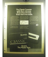 1975 3M Scotch Classic Tape Ad - The Classic cassette with ferri-chrome - £14.55 GBP