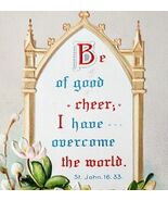 A Holy Easter 1900s Victorian Postcard Embossed Germany Berlin St John P... - $19.99