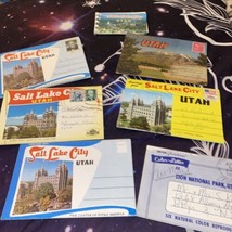 Lot Set Of 7 Vintage Postcard Folders Utah UT - £4.55 GBP