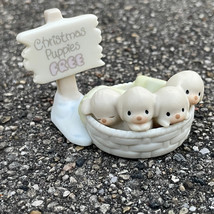 Precious Moments Figurine 528064 MIB Sugar Town - Free Christmas Puppies - £9.83 GBP