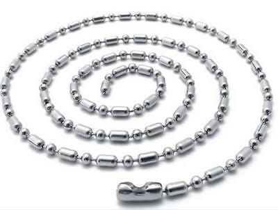 4 STAINLESS STEEL 24&quot; DELUXE BALL CHAIN NECKLACE jewelry #560 mens women... - $6.60