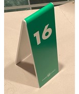 Shake Shack #16 Plastic Green Table Tent *Pre Owned* rrr1 - $17.82 CAD