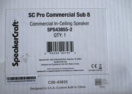 SpeakerCraft SC Pro Commercial Sub8 - 8&quot; In Ceiling Speaker (SPS43855-2)... - £62.86 GBP