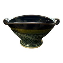 Royce Yoder Ceramic Bowl – Handcrafted Stoneware Black Ash Glaze - $33.66