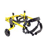 Pets and Wheels Dog Wheelchair - For XXS/XS Size Dog - Color Yellow 5-15... - $2,342.72 MXN