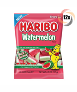 12x Bags Haribo Watermelon Flavor Gummi Candy Soft &amp; Sweet | Share Size ... - $619.92 MXN