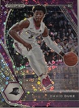 David Duke 2021-22 Panini Prizm Draft Picks Pink Circles RC 27/50 NJ Nets MINT! - £6.04 GBP