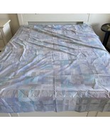 Wamsutta Super Percale Plus City Lights Blue Lavender Twin Flat Sheet Vt... - $15.97