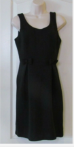 LC Lauren Conrad Bow Textured Little Black Pleated Dress - $14.84