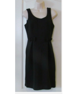 LC Lauren Conrad Bow Textured Little Black Pleated Dress - $14.84