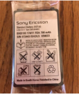 Sony Ericsson Standard Battery BST-30 Li-Ion 3.6 V Type CBA-0000001 Ship... - $34.39 CAD